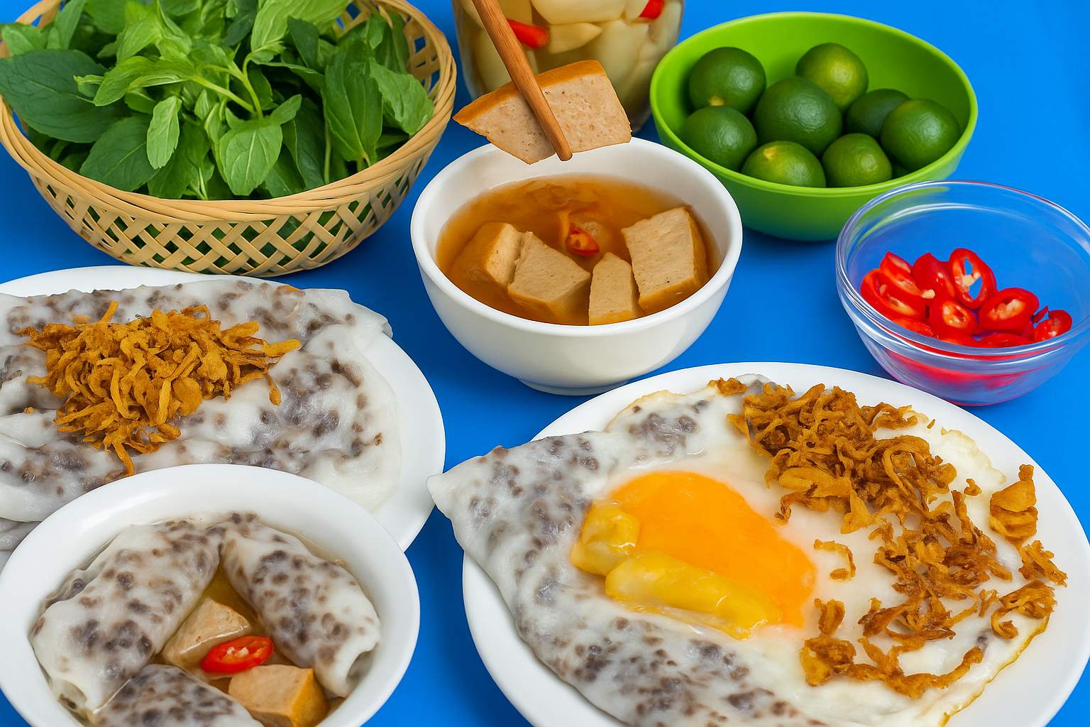 Bánh cuốn thị nướng giáp nhất