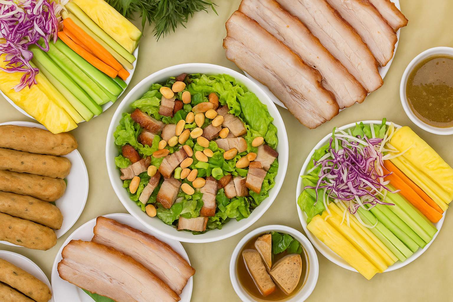 Bánh tráng cuốn Hoàng Hải